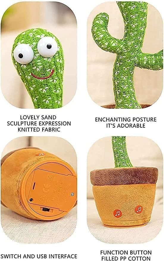 LED Musical Dancing & Mimicry Cactus Toy - Veesho