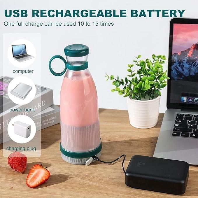 TravelMate Portable Mini Juice Blender – Fresh & Healthy Smoothies Anywhere! -Veesho