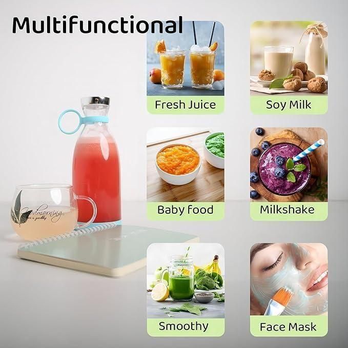 TravelMate Portable Mini Juice Blender – Fresh & Healthy Smoothies Anywhere! -Veesho