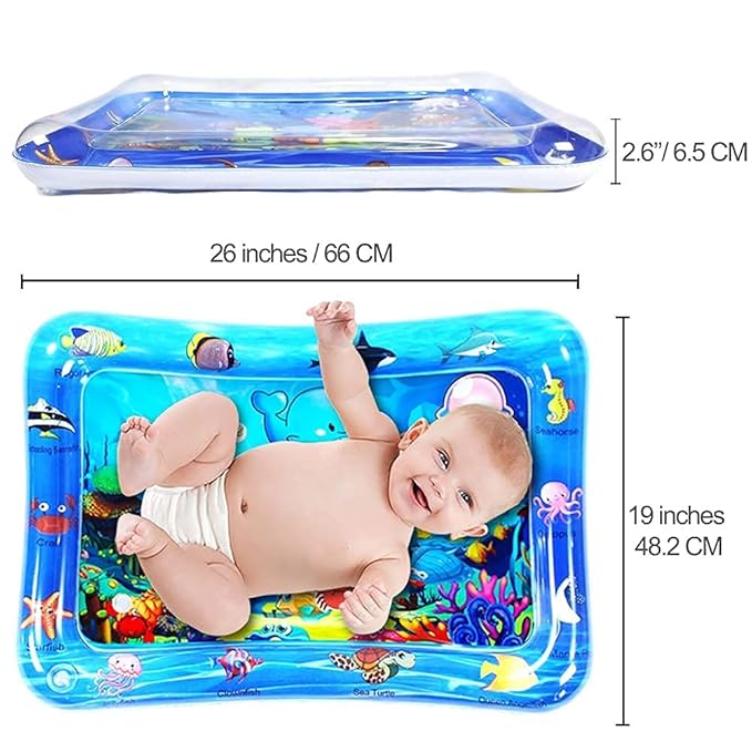 Premium Inflatable Water Play Mat & Tummy Time Activity Center - Veesho