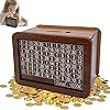 Signamio Premium 1 Lakh Wooden Piggy Bank With Number Tracker - Veesho