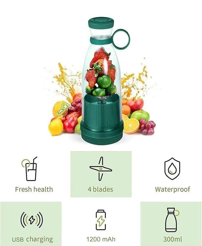 TravelMate Portable Mini Juice Blender – Fresh & Healthy Smoothies Anywhere! -Veesho