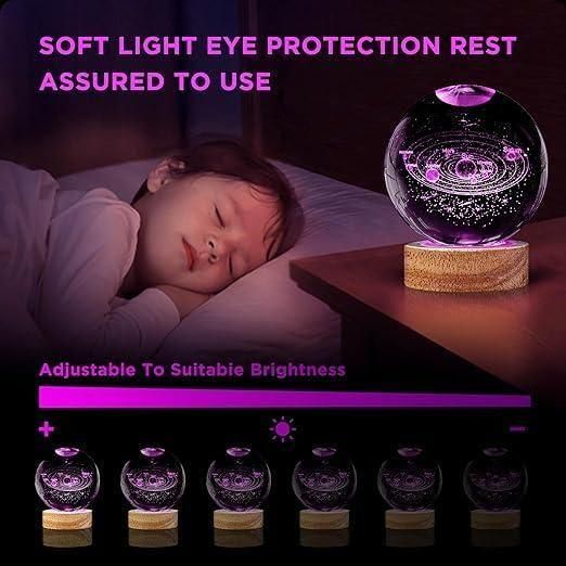 3D Crystal Lamp Ball(Assorted Design) - Veesho
