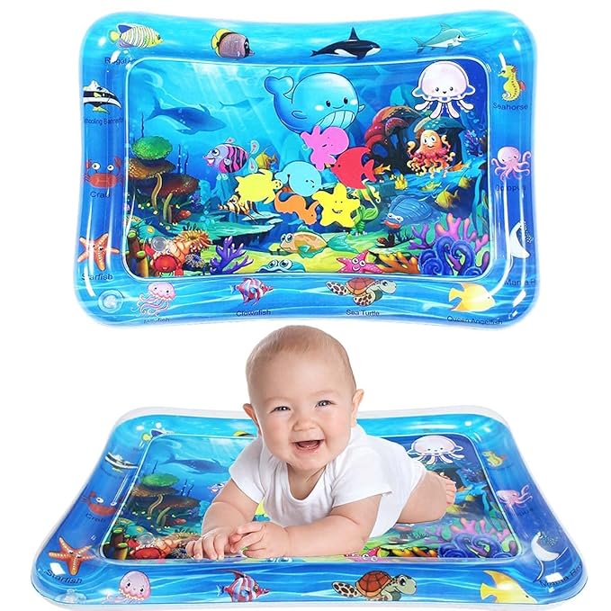 Premium Inflatable Water Play Mat & Tummy Time Activity Center - Veesho