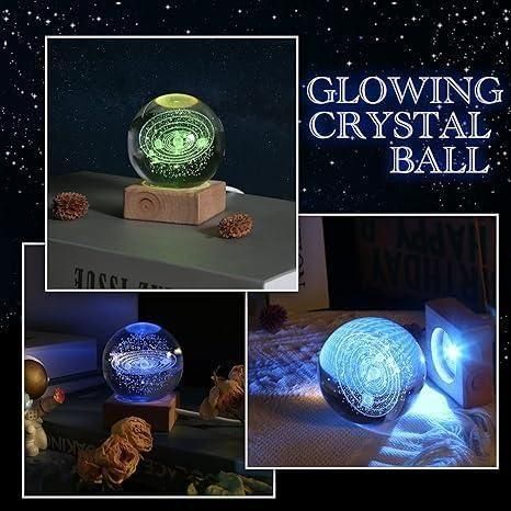 3D Crystal Lamp Ball(Assorted Design) - Veesho