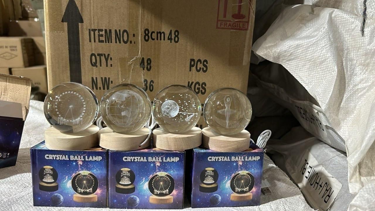 3D Crystal Lamp Ball(Assorted Design) - Veesho